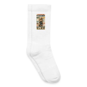 Die Oberflächliche – Denken darf tiefer gehen - Kinder Tennissocken - Weiß - Rechts