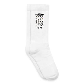 Cute penguins species of the world cute penguin - Kids Tennis Socks - white - Right