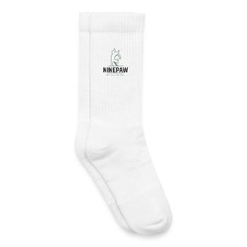 Ninepaw Logo - Chaussettes de tennis bio enfant - blanc - Droite