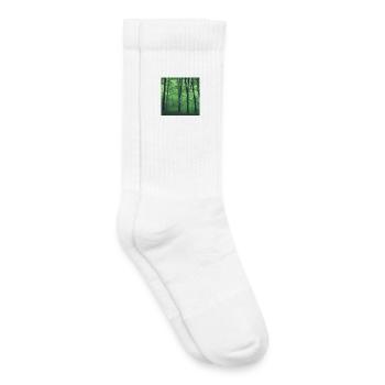 Mystischer grüner Wald - Kinder Tennissocken - Weiß - Rechts