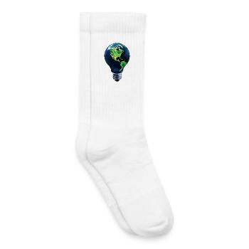 Light Bulb World - Kids Tennis Socks - white - Right
