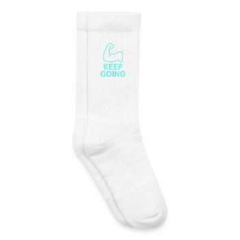 Durchhaltearm Keep Going - Kinder Tennissocken - Weiß - Rechts