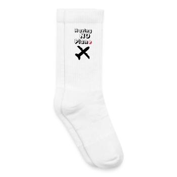 Having no Plane Geschenk - Kinder Tennissocken - Weiß - Rechts