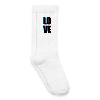 Love - Kinder Tennissocken - Weiß - Rechts