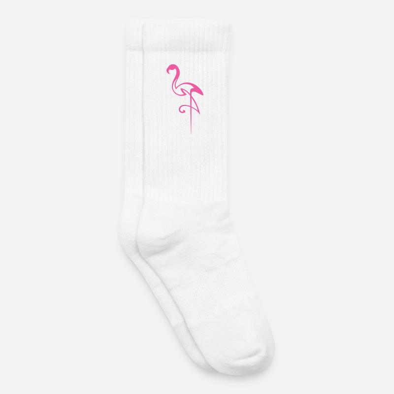 Flamingo - Kinder Tennissocken - Weiß