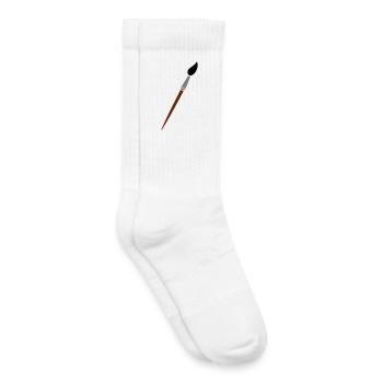 paint brush - Kids Tennis Socks - white - Right
