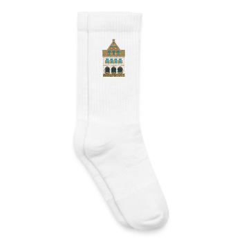 Werne a. d. Lippe, historic town hall - Kids Tennis Socks - white - Right