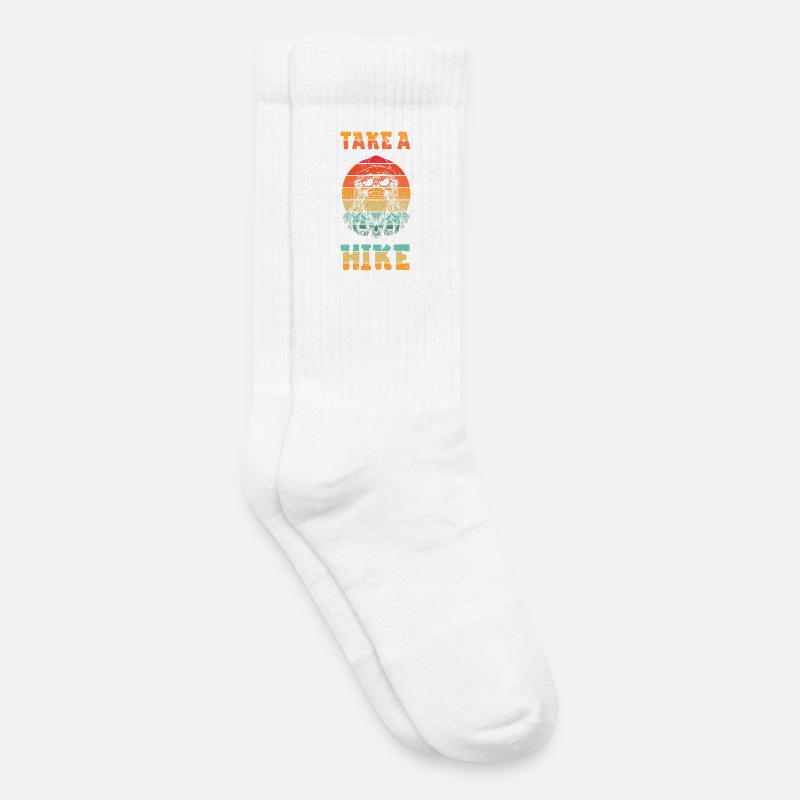 Take a hike - Kids Tennis Socks - white