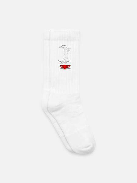 Retro golfer - Kids Tennis Socks - white