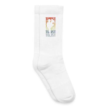 Joueurs de tuba - Chaussettes de tennis bio enfant - blanc - Droite