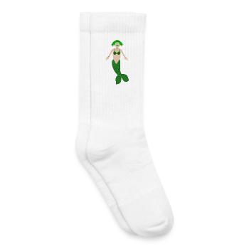 Mermaid Medusa Gothic Fantasy Art - Kids Tennis Socks - white - Right