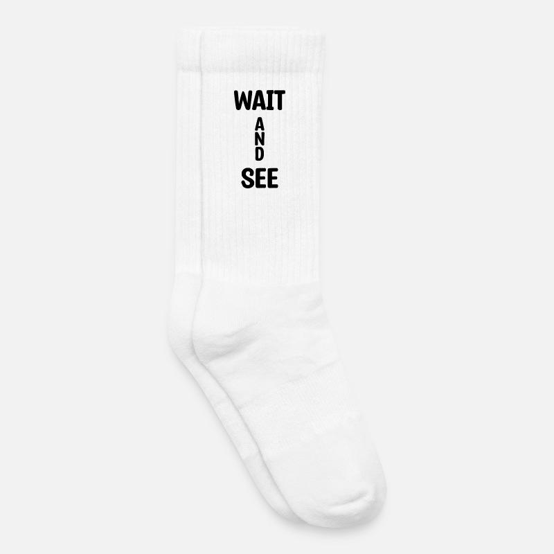 Wait And See - Kinder Tennissocken - Weiß