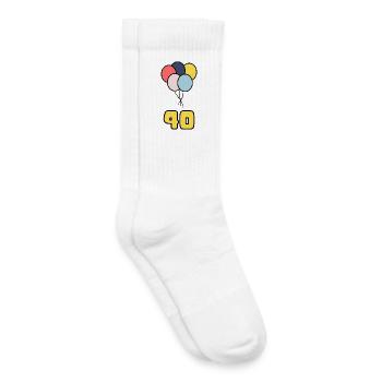40. 40 YEARS. 40th ANNIVERSARY. 40 YEARS ANNIVERSARY. - Kids Tennis Socks - white - Right