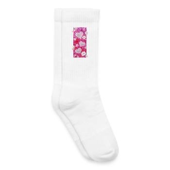 Mandelblüten Herzen - Sonja Ariel von Staden - Kinder Tennissocken - Weiß - Rechts