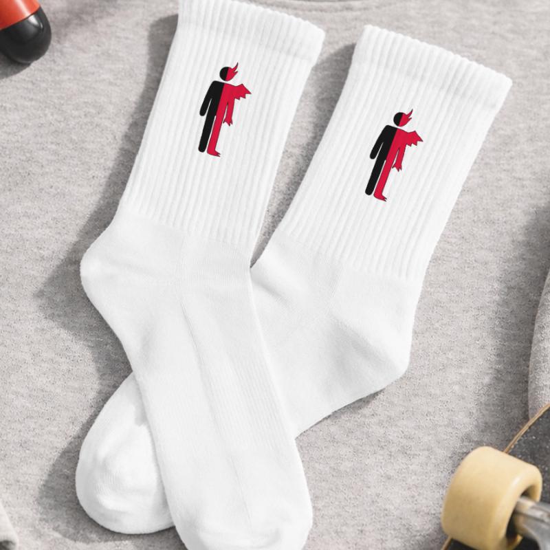 Mann oder Dämon Piktogramm Kinder Tennissocken