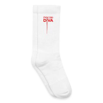 Psycho Diva – Sarcasm Spell Red - Kids Tennis Socks - white - Right
