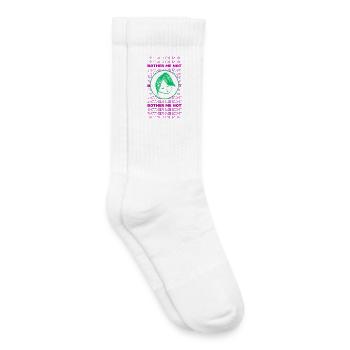 Stört mich nicht – minimalistisches, sarkastisches Design - Kinder Tennissocken - Weiß - Rechts