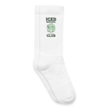 Iced Matcha Club Crafted With Tradition Matcha - Kids Tennis Socks - white - Right