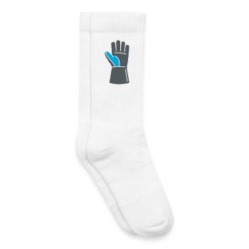 Logo de l’atelier de gants de soudage - Chaussettes de tennis bio enfant - blanc - Droite