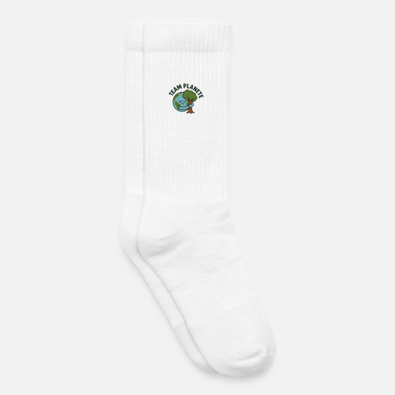 Earth Hug Baum - Kinder Tennissocken - Weiß