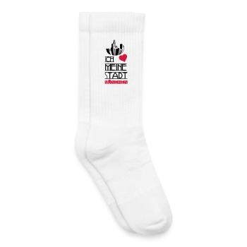 Stadt Liebe München Deutschland Spruch Geschenk - Kinder Tennissocken - Weiß - Rechts