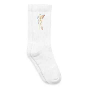 Vintage Violinspieler - Kinder Tennissocken - Weiß - Rechts