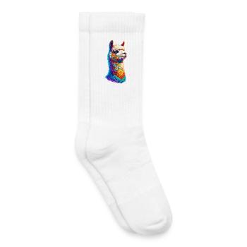 Alpaga - Chaussettes de tennis bio enfant - blanc - Droite