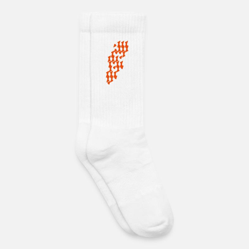 Modul_Muster in Kombinatorik - Kinder Tennissocken - Weiß