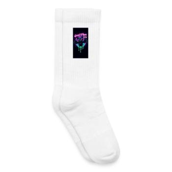 Neon Bat - Kinder Tennissocken - Weiß - Rechts