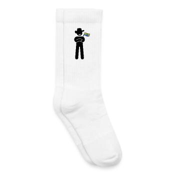The_proud_hillbilly_hippie - Kids Tennis Socks - white - Right