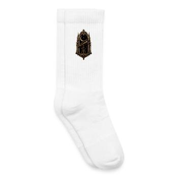 Gothic Telescope Cathedral Astronomy Art - Kids Tennis Socks - white - Right