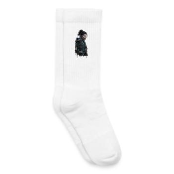Japanese Universe - Modern Samurai - Kids Tennis Socks - white - Right