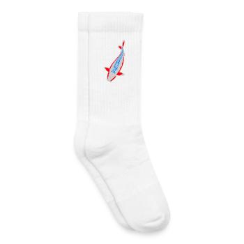 Koi - Nishikigoi - Kinder Tennissocken - Weiß - Rechts