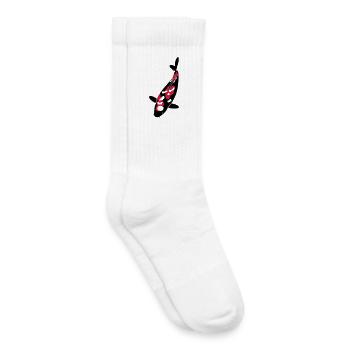 Koi - Nishikigoi - Kinder Tennissocken - Weiß - Rechts
