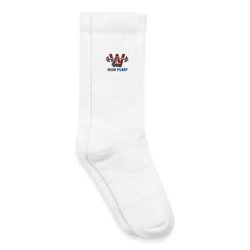Iron Pump Krafttraining Emblem - Kinder Tennissocken - Weiß - Rechts
