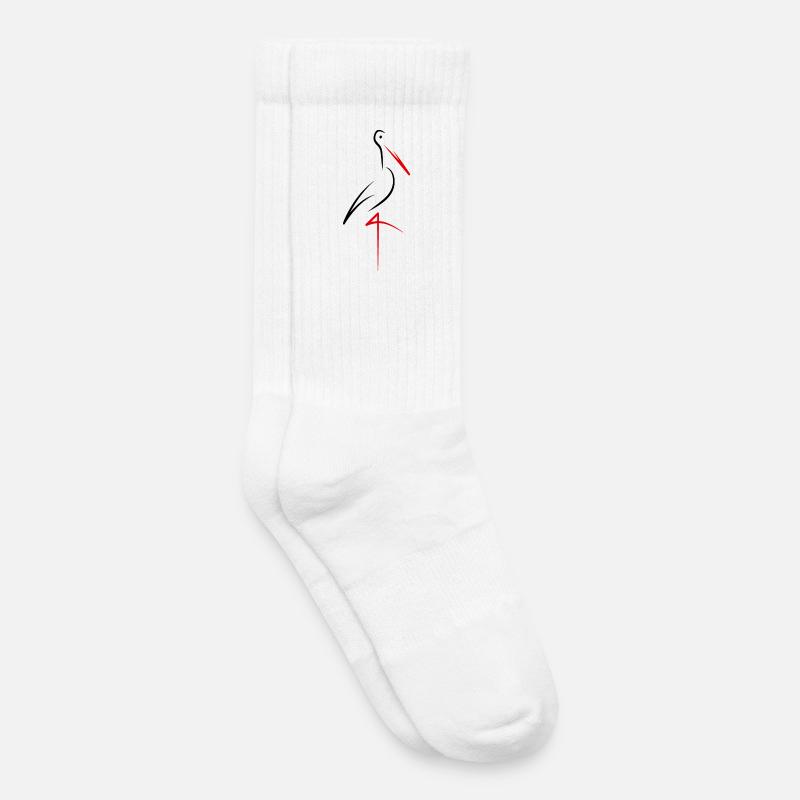 Storch - Kinder Tennissocken - Weiß
