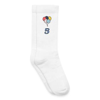 5. JUBILÄUM. 5 JAHRE. 5-JÄHRIGES JUBILÄUM - Kinder Tennissocken - Weiß - Rechts
