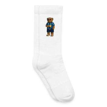 Cool avec des motifs Stockholm - Chaussettes de tennis bio enfant - blanc - Droite