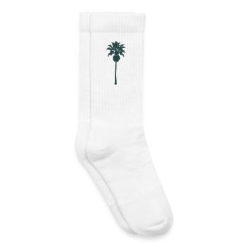 Conception de palmier tropical - Chaussettes de tennis bio enfant - blanc - Droite