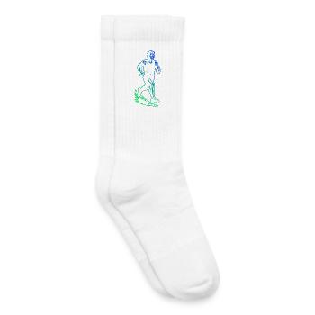 Einfach Running zeitloses Design - Kinder Tennissocken - Weiß - Rechts