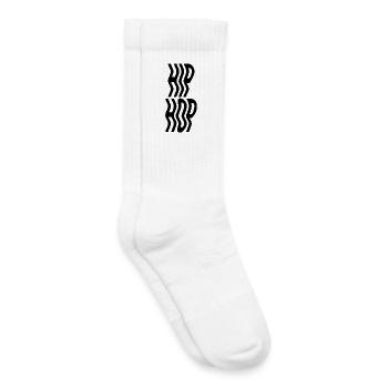 Hip-Hop-Musik, Typografie, Logo-Design - Kinder Tennissocken - Weiß - Rechts