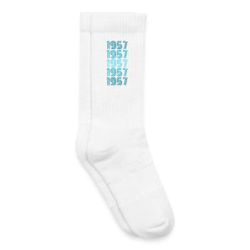 Cadeau pour le Vintage 1957 - Chaussettes de tennis bio enfant - blanc - Droite