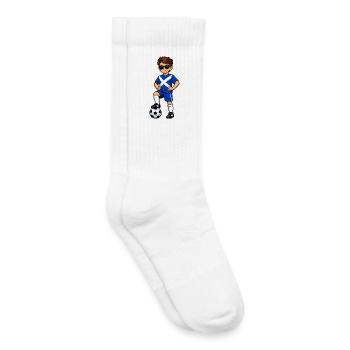 Fußball Junge Schottland Fan Schottische Flagge - Kinder Tennissocken - Weiß - Rechts
