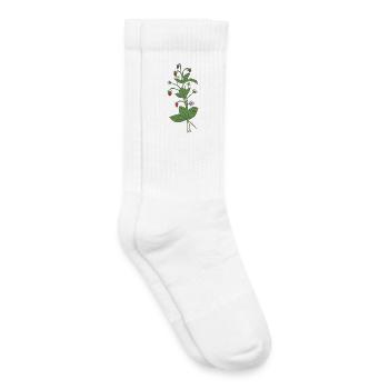 Walderdbeeren - Kinder Tennissocken - Weiß - Rechts