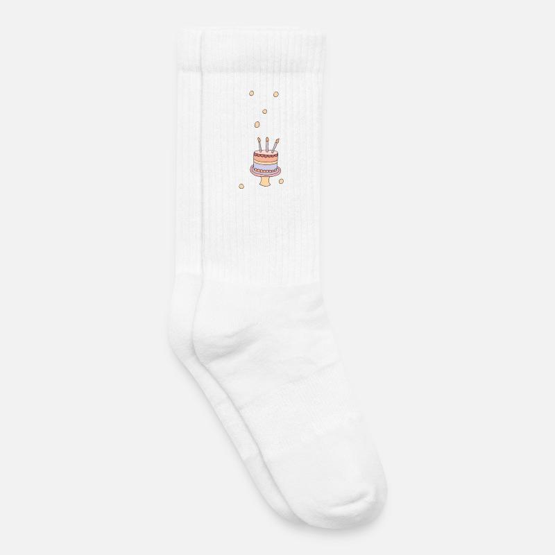 geburtstagstorte - Kinder Tennissocken - Weiß