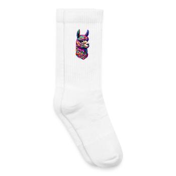 Alpaga - Chaussettes de tennis bio enfant - blanc - Droite