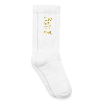 Investisseur : Un rapport financier audacieux - Chaussettes de tennis bio enfant - blanc - Droite