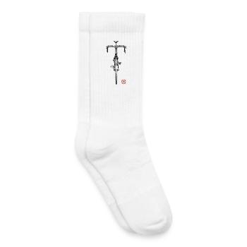 Rennrad  - Kinder Tennissocken - Weiß - Rechts