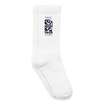Open your Horizon - Kids Tennis Socks - white - Right