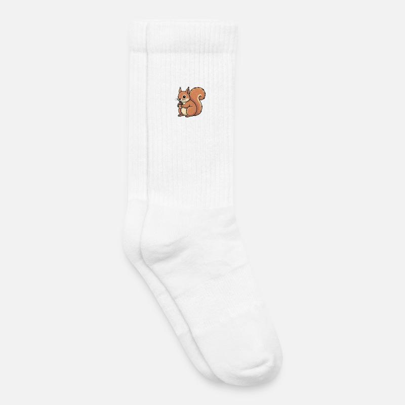 Eichhörnchen - Kinder Tennissocken - Weiß